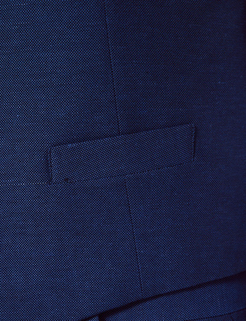 Mens Linen Suit For Beach Wedding - Summer Suit in Royal Blue Slim Fit - Men's Tuxedo USA