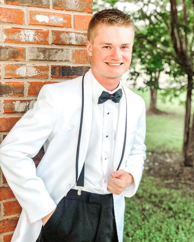 Whtite Prom tuxedo by PROMTUXEDO