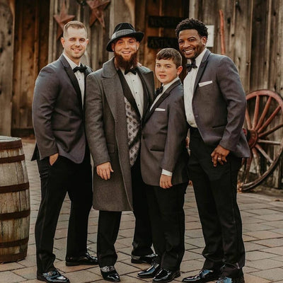 Dark Gray Prom tuxedo by PROMTUXEDO
