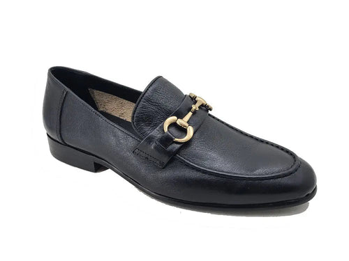 Carrucci Soft Calf Leather with gold horse bit
