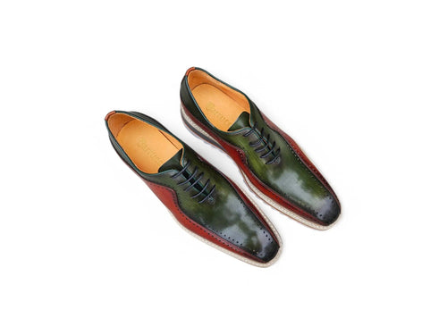 Stylish Two-Tone Brogue Oxford