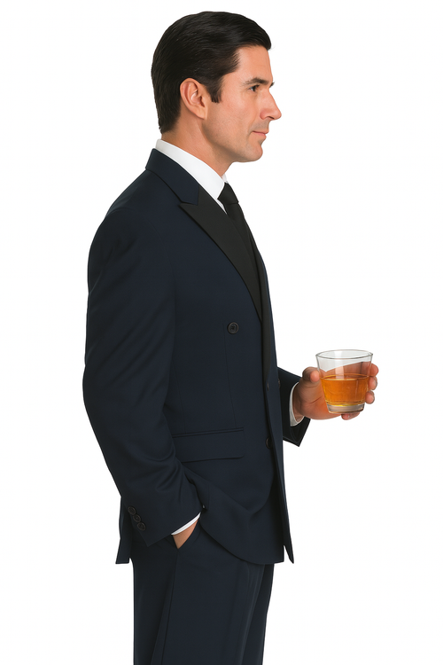 Navy Blue Tuxedos - Double Breasted Tuxedo