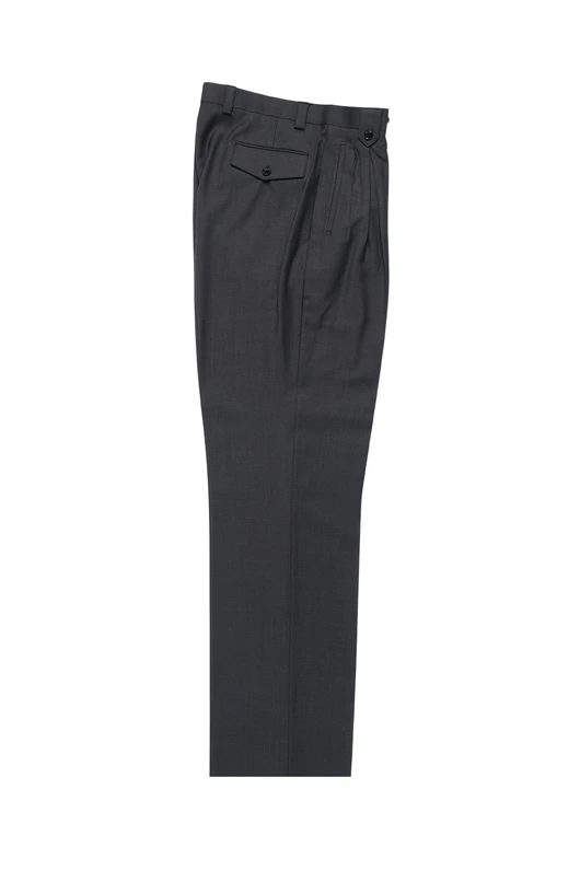 Tiglio Luxe Offwhite Wide Leg, Pure Wool Dress Pants 2576 main image 1