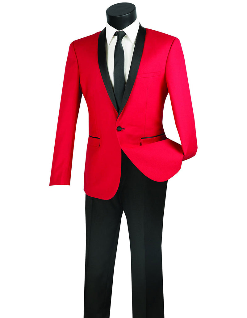 Red Prom Suit - Red Prom Tuxedo Suits - Red Wedding Tuxedo