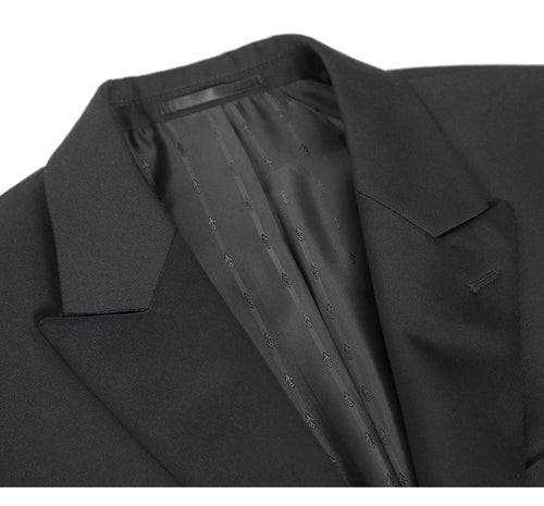 Black Prom Suit - Mens Classic Full Dress Tail Tuxedo Black Tuxedo