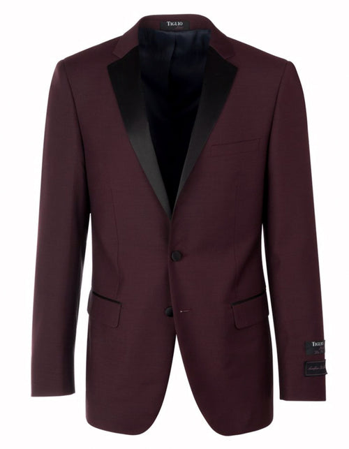 Maroon Prom Suit - Maroon Prom Tuxedo Suits - Maroon Wedding Tuxedo Mens 2 Button Designer Notch Tuxedo in Burgundy by PROMTUXEDO