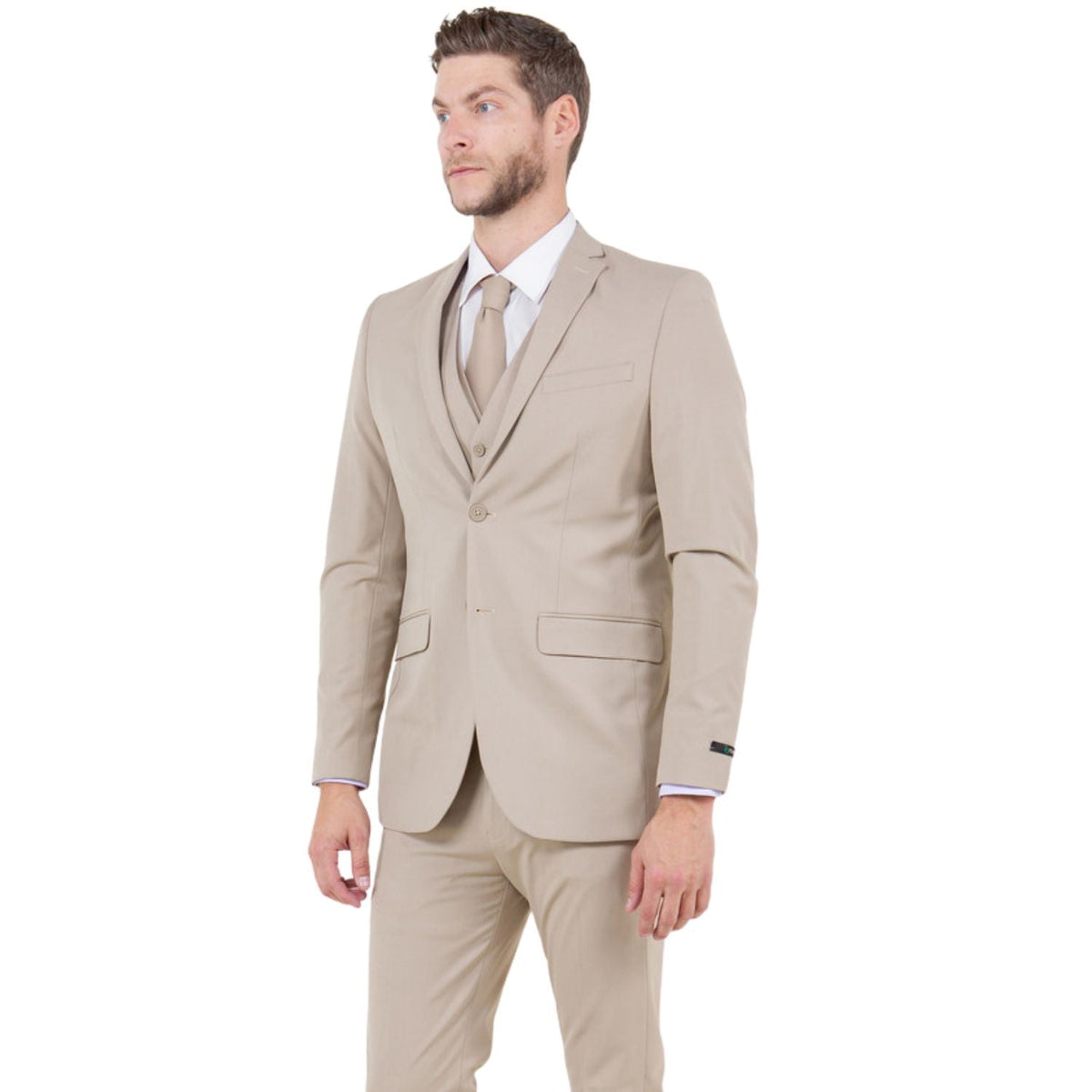 Tan 3-Piece Slim Fit Suit - M362S