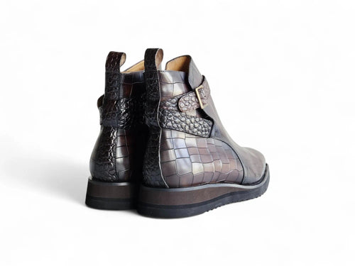 Vesper Cross Strap Buckle Boot