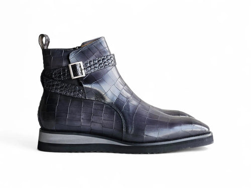 Vesper Cross Strap Buckle Boot