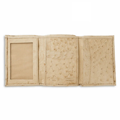 Ferrini Full Quill Ostrich Trifold Winter White by Ferrini USA