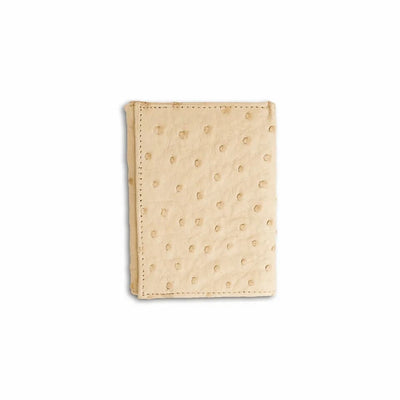 Ferrini Full Quill Ostrich Trifold Winter White by Ferrini USA