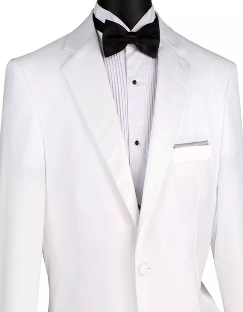 Mens Big and Tall White Tuxedo Classic Fit Suit by USA Men's Outlet