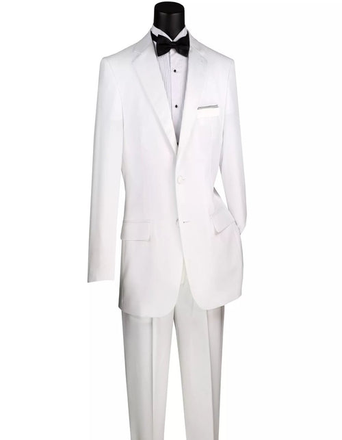 Mens Big and Tall White Tuxedo Classic Fit Suit by USA Men's Outlet