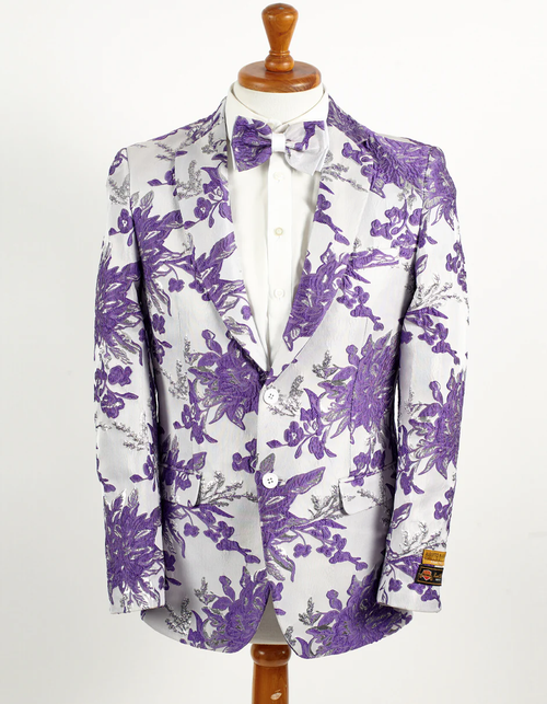 White Prom Suit - White Prom Tuxedo Suits - White Wedding Paisley Tuxedo Mens groomsmen suits) by PROMTUXEDO