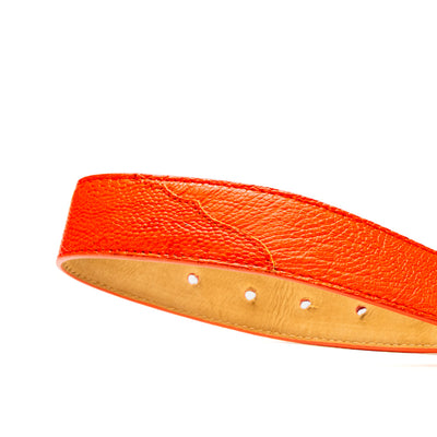 Marco Di Milano Alessio Orange Leather Belt Shoe