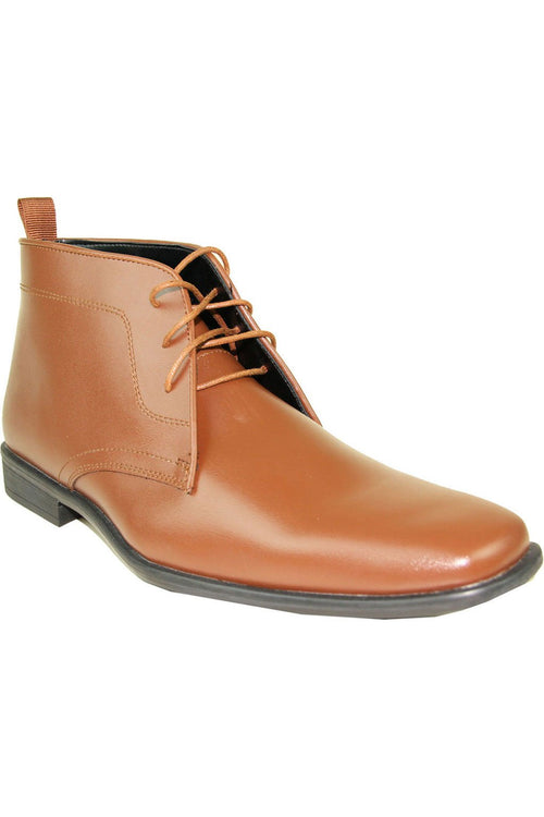 Allure Boot Brown Matte Tuxedo Shoes by Allure Men
