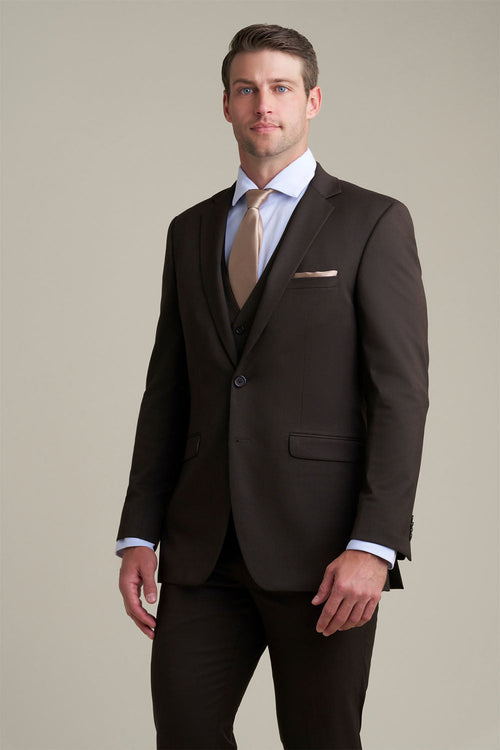 Savoy Brown Suit Jacket (Separates) by Allure Men