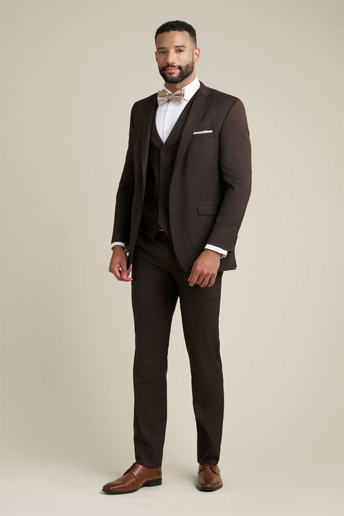 Savoy Brown Suit Jacket (Separates) by Allure Men