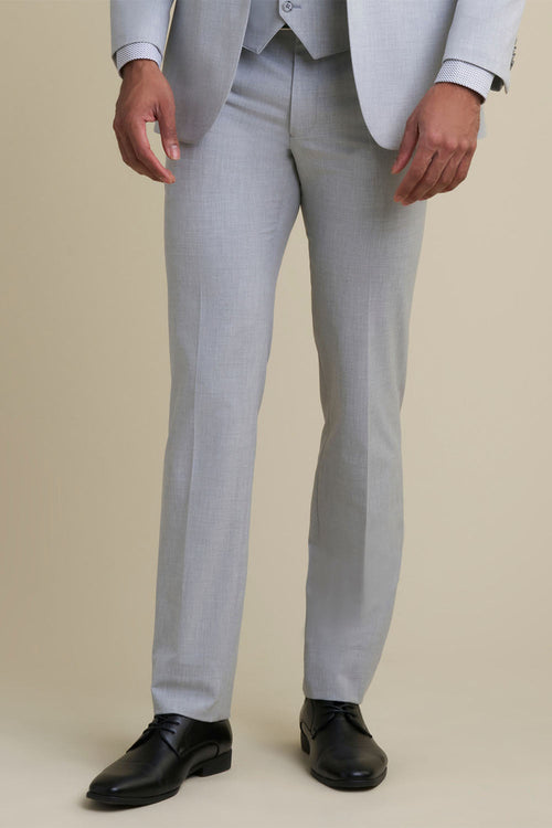 Mayfair Light Grey Luxury Stretch Blend Suit Pants Allure Men