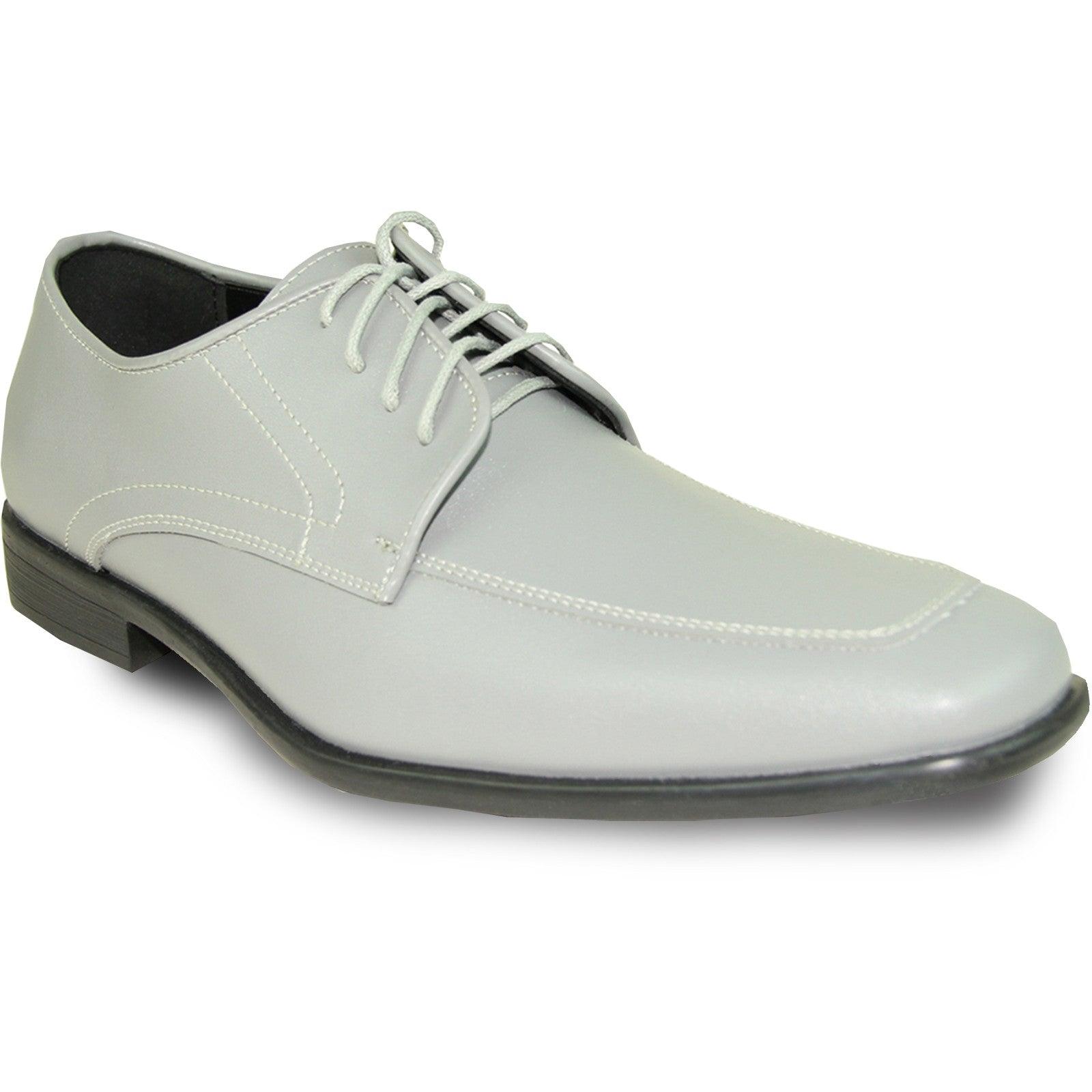 Allure Shoes Men's Charcoal Grey Oxford Lace Up Dress & Tuxedo Shoe - USA Men's Outlet – SuitUSA