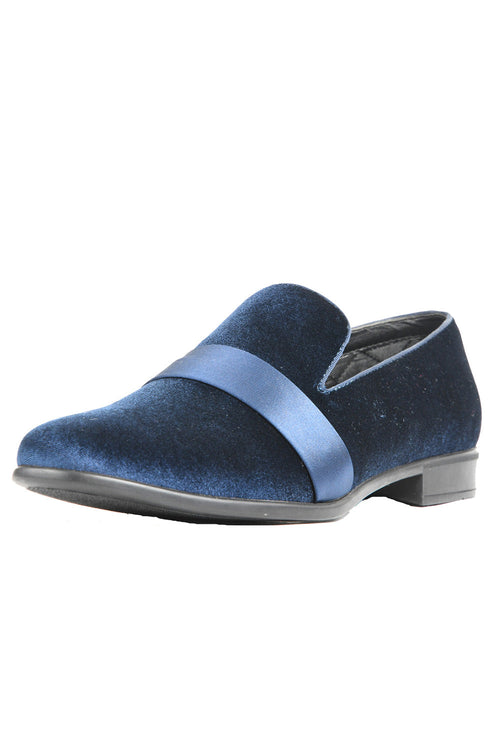Knight Navy Tuxedo Shoes by Amali