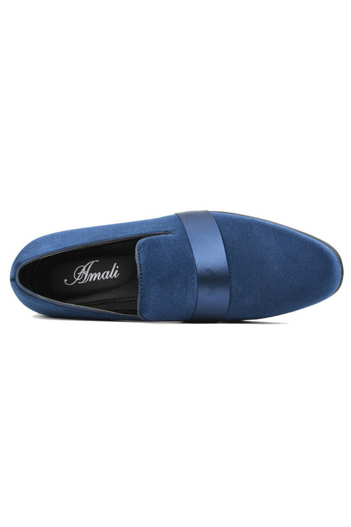 Knight Navy Tuxedo Shoes by Amali