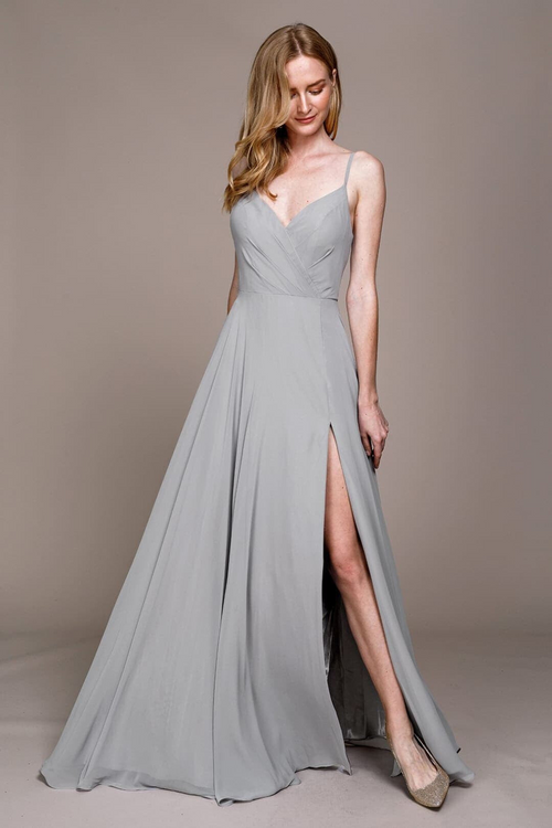 Amelia Couture 477 Simple Adjustable Straps Prom Evening Gown