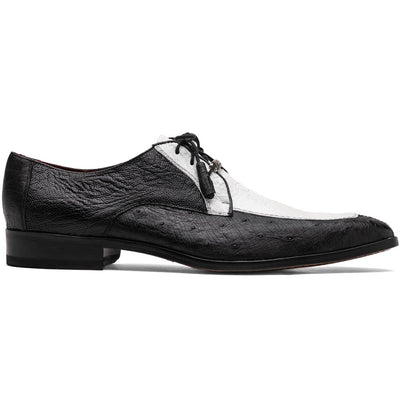 Marco_Di_Milano Andretti: Luxury White & Black Leather Loafers