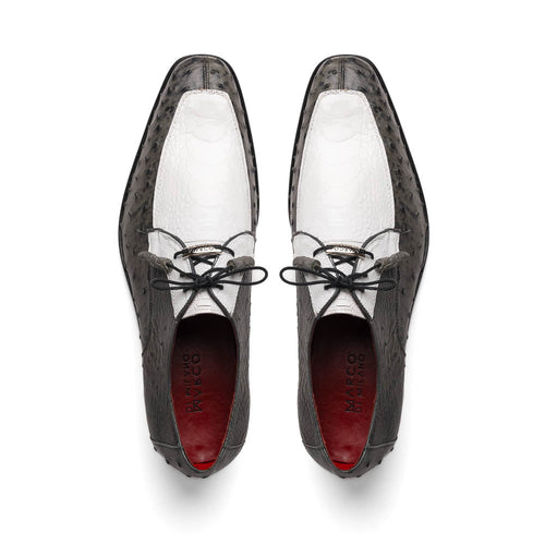 Marco Di Milano Andretti White/Gray Leather Loafer