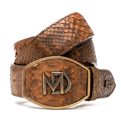 Marco Di Milano Arkansas Belt Cognac Leather Dress Shoe