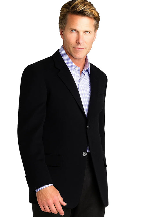 Cashmere Sport Coat Black by USA Men's Outlet