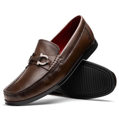 Atrani Brown Calf Bit Loafer