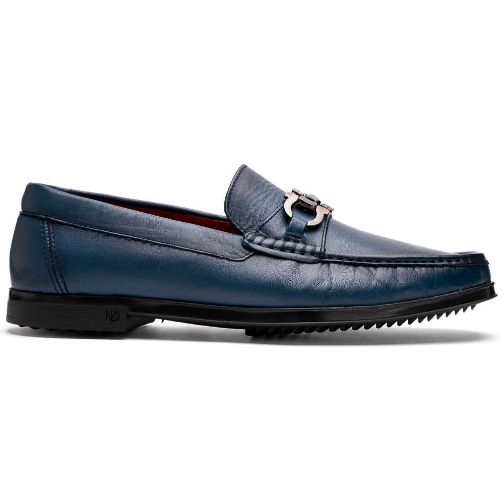 Atrani Navy Calf Bit Loafer
