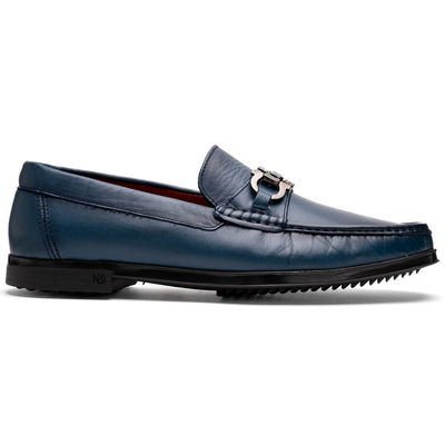 Atrani Navy Calf Bit Loafer