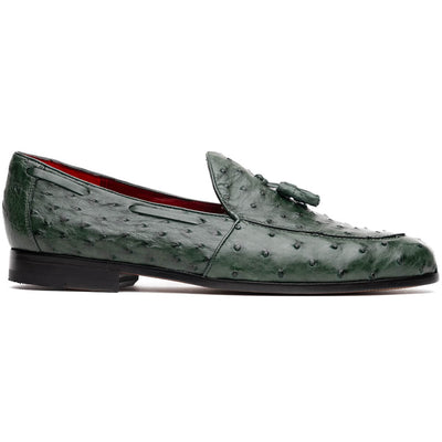 Marco Di Milano Aubiere Forest Green Leather Loafers