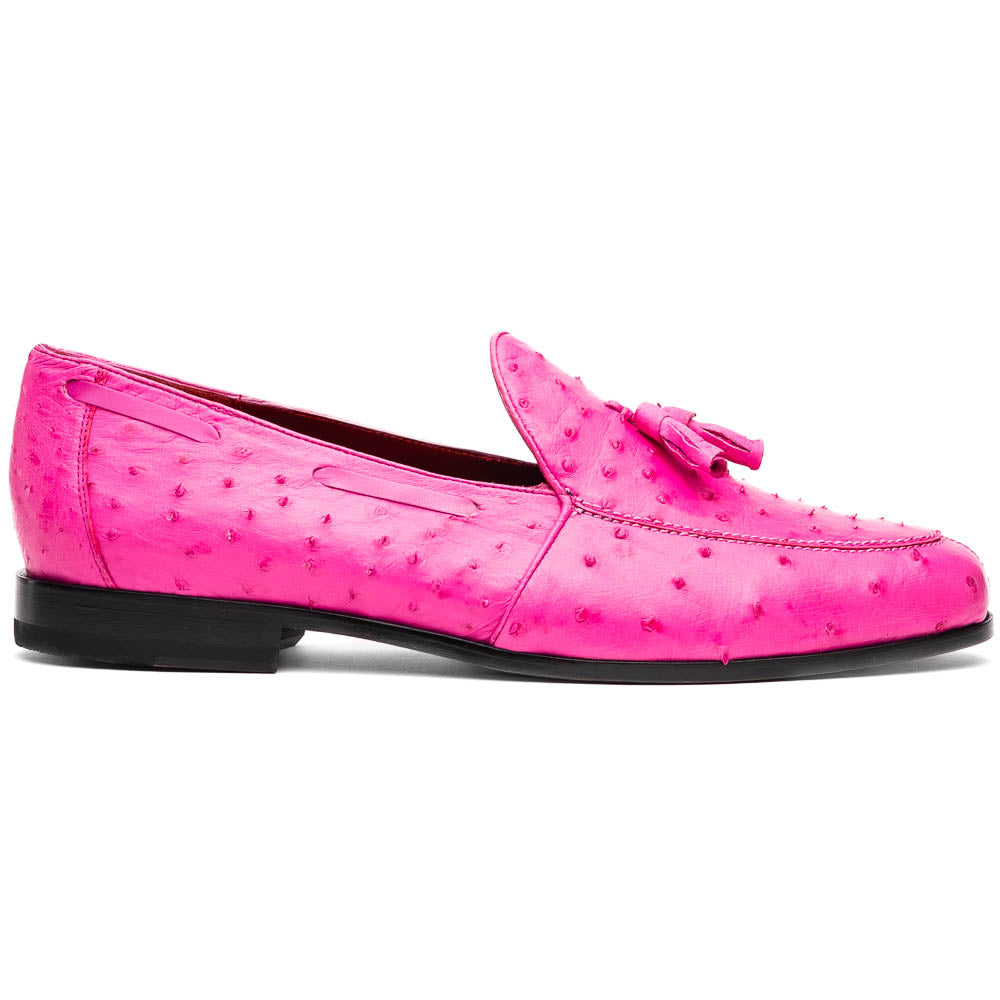 Aubiere Pink Ostrich Loafer