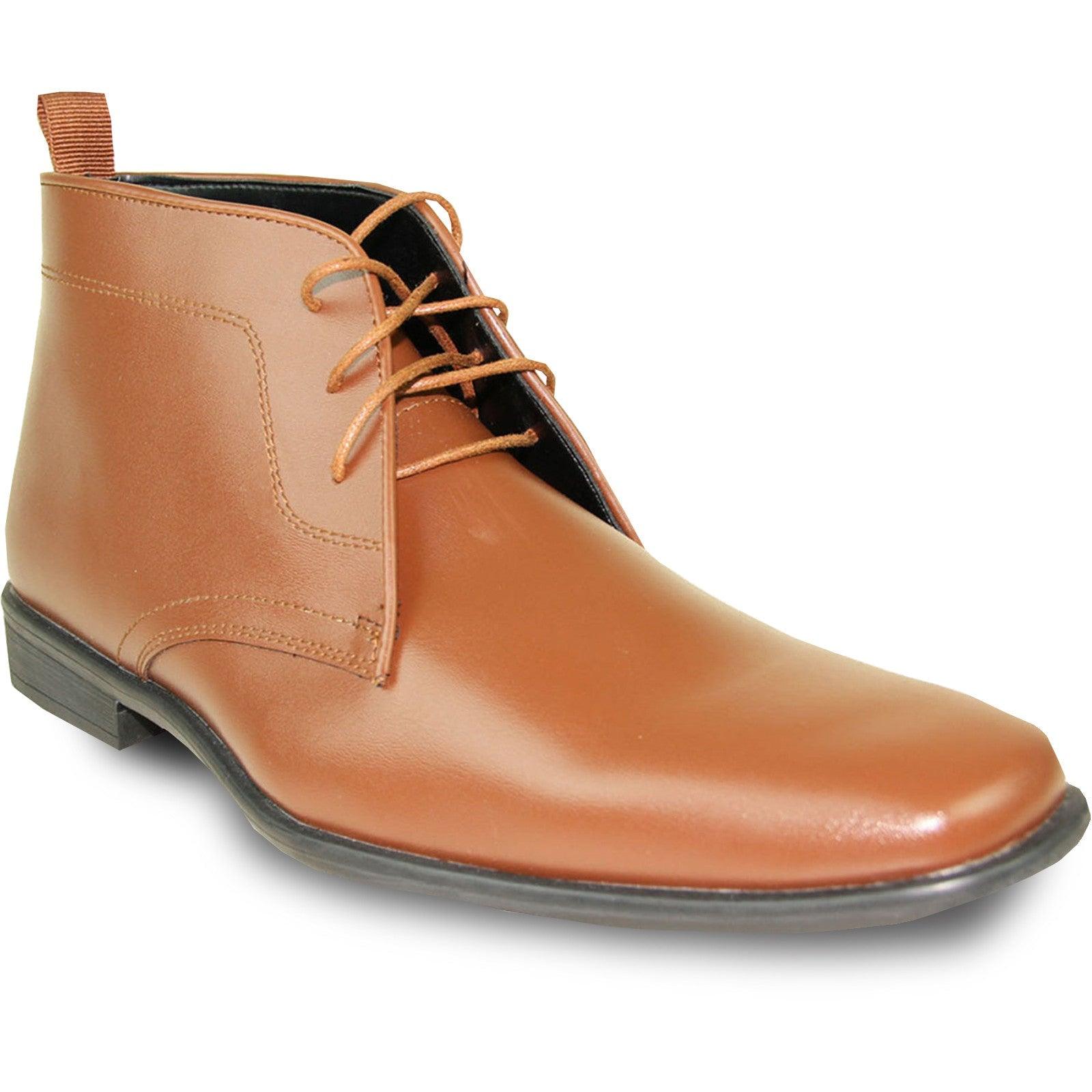 "Authentic Leather Brown Allure Ankle Boot: The Perfect Menswear Finishing Touch for Formal Functions." - USA Men's Outlet – SuitUSA