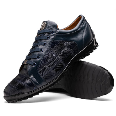 Marco Di Milano Bari Navy Suede Loafers