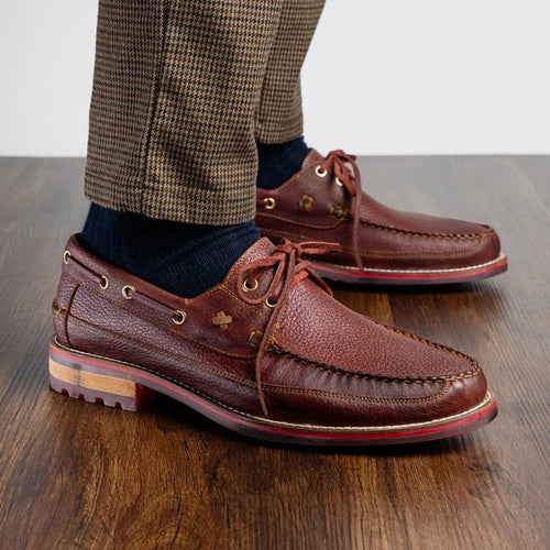 Marco Di Milano Amalfi Wine Premium Calf Leather Boat Shoes - view 10