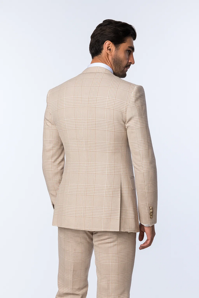Suits With Baggy Pleated Pants - Wide Leg Pants 100% Wool - Classic Fit by Rossiman USA Men's Outlet
