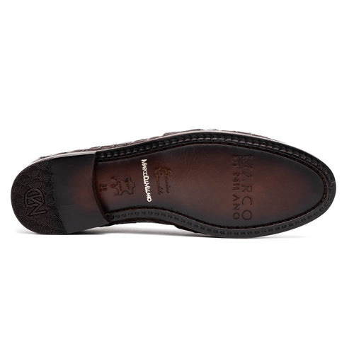 Marco Di Milano Bianchi Brown Leather Luxury Shoe