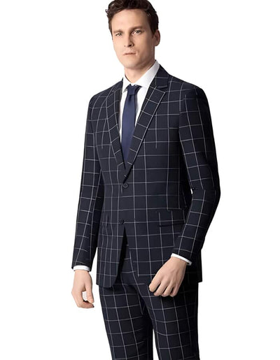 Linen Suit - Mens Summer Suits in Blue - Beach Wedding - Men's Tuxedo USA