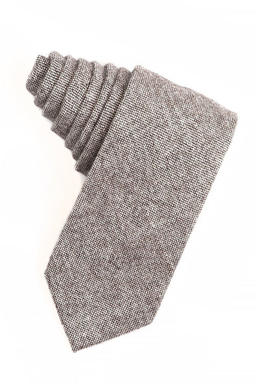 Brown Tweed Necktie by BLACKTIE