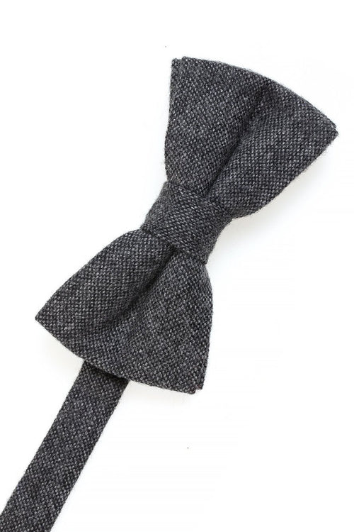Charcoal Tweed Bow Tie by BLACKTIE