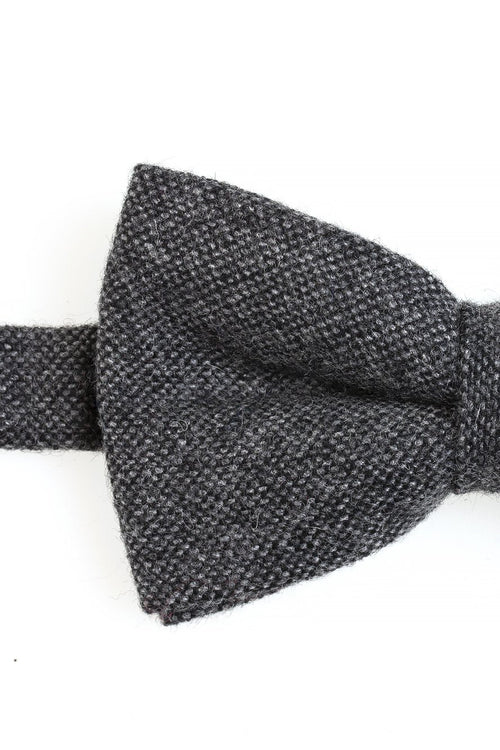Charcoal Tweed Bow Tie by BLACKTIE