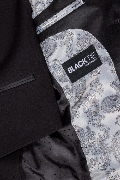 Kingston Kids Onyx Black Tuxedo (5-Piece Set) by BLACKTIE