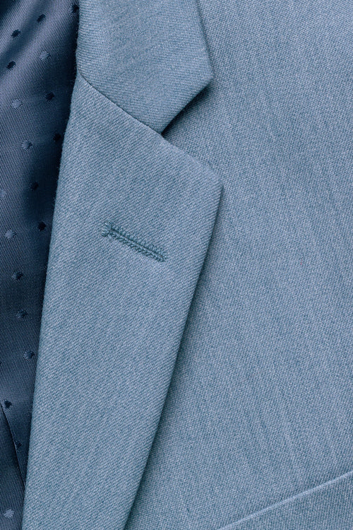 Liam Kids Denim Blue Suit (5-Piece Set) by BLACKTIE