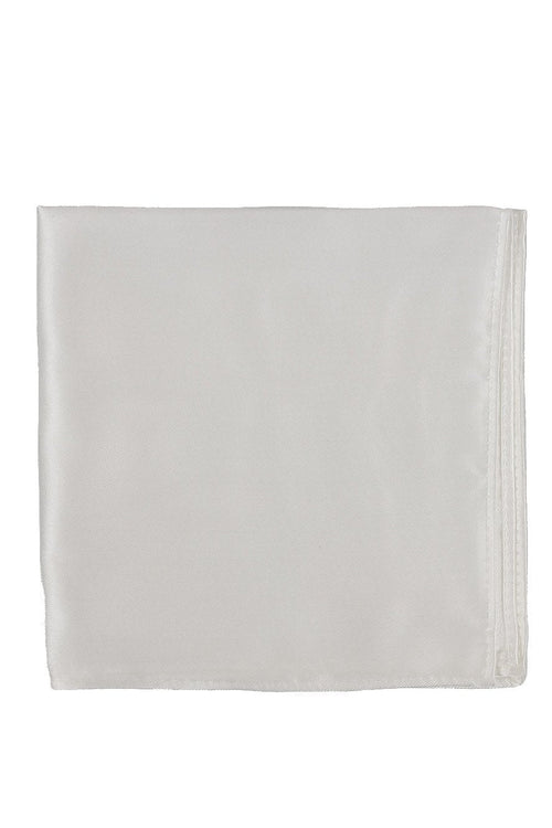 White Eternity Pocket Square by BLACKTIE