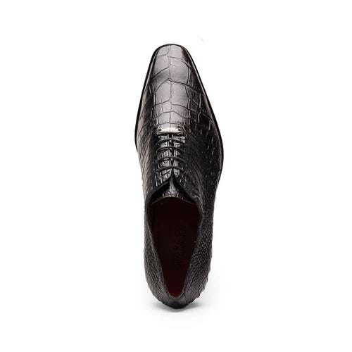 Marco Di Milano Bono Alligator Wholecut Oxfords Black