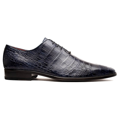 Marco Di Milano Bono Alligator Wholecut Oxfords Navy